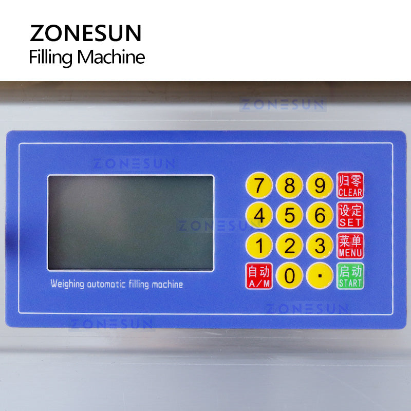 ZONESUN ZS-GPGT1C Semi-auto Gear Pump Paste Weighing Filling Machine