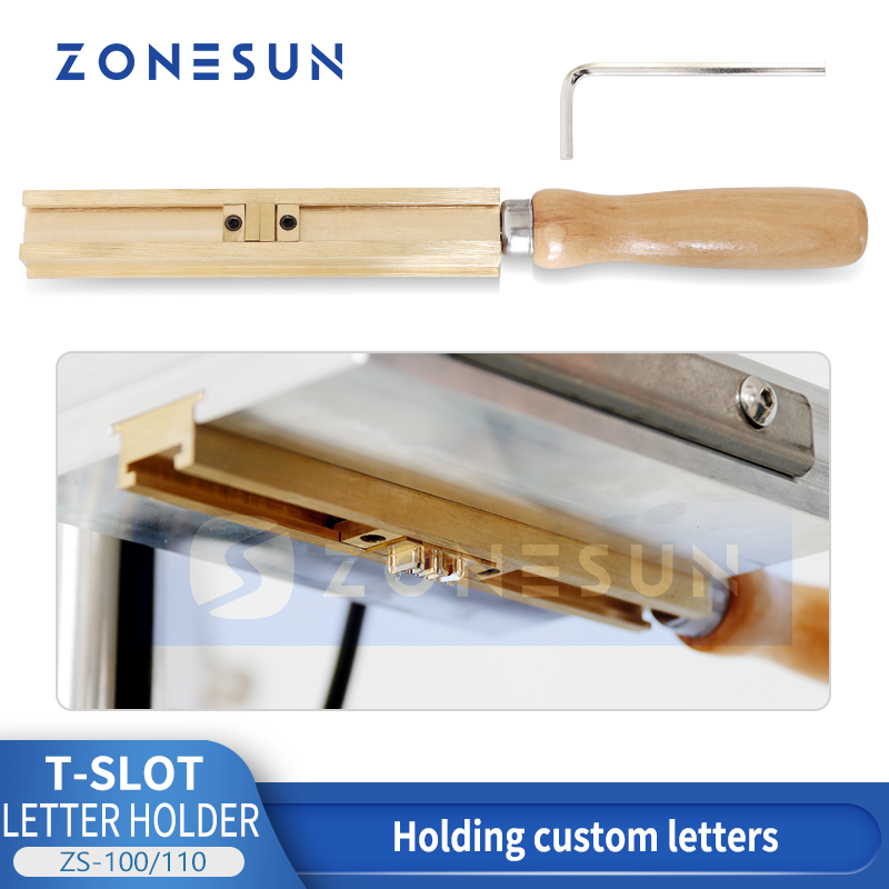 ZONESUN T-slot Letter Holder for Hot Foil Stamping Machine