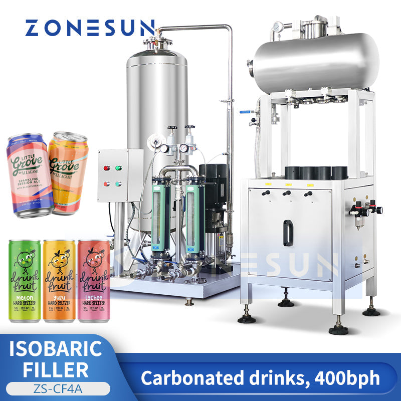 ZONESUN ZS-CF4A Semi-automatic Carbonated Drinks Filling Machine