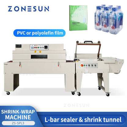 ZONESUN ZS-SPL3 PVC & Polyolefin Film L-bar Sealing Shrinking Machine