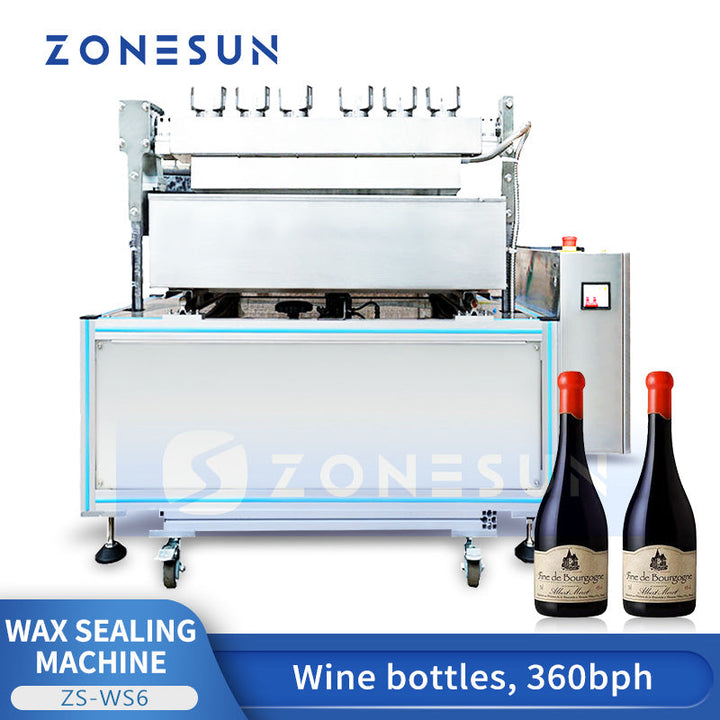 Máquina selladora de cera para botellas de vino semiautomática ZONESUN ZS-WS6 