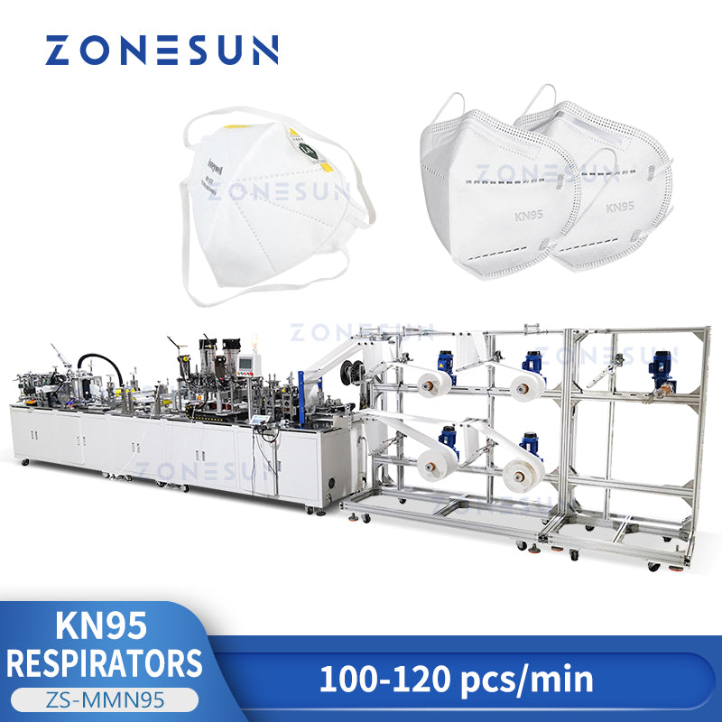 ZONESUN ZS-MMN95 High Speed Surgical Mask Making Machine