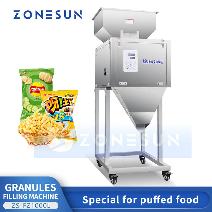 ZONESUN ZS-FZ1000L Semi-automatic Puffed Food Filling Machine