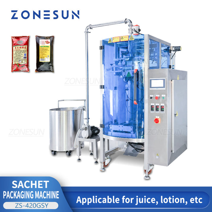 Macchina automatica per il riempimento e la sigillatura di paste ZONESUN ZS-420GSY