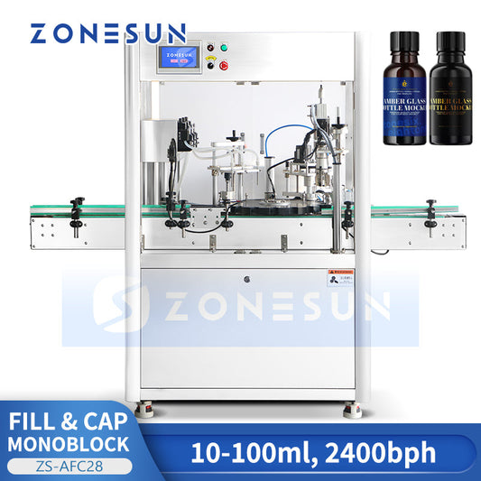 ZONESUN ZS-AFC28 Automatic High-Speed Bottle Filling & Capping Machine