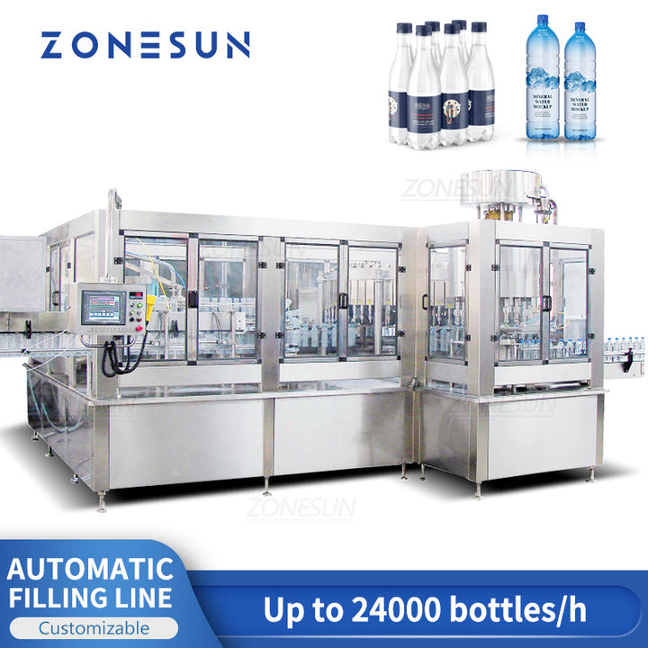 ZONESUN ZS-AFM Automatische PET-Flaschen-Wasch-, Abfüll- und Verschließmaschine