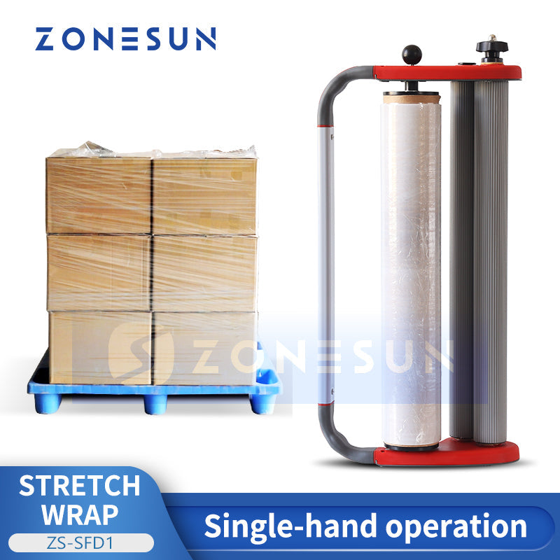 ZONESUN ZS-SFD1 Handheld Stretch Film Wrapping Dispenser