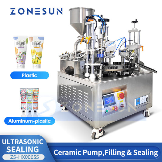 ZONESUN ZS-HX006SS Auto Paste Tube Filling Ultrasonic Sealing Machine