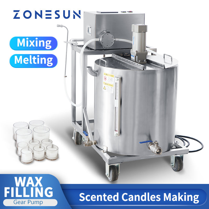 ZONESUN ZS-GTCD Semi Automatic Wax Melting Mixing Filling Machine