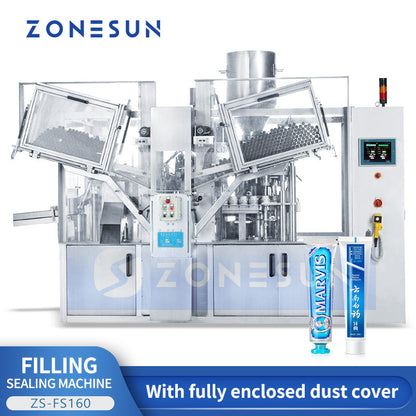 ZONESUN ZS-FS160 Automatic Paste Tube Filling and Sealing Machine