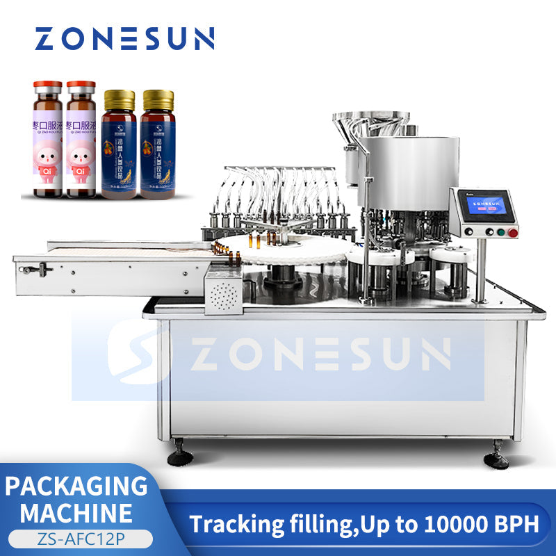 ZONESUN ZS-AFC12P Automatic Oral Bottle Filling and Capping Machine