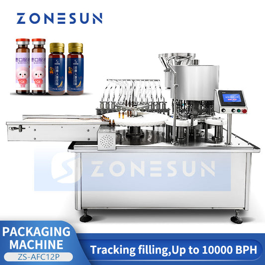 ZONESUN ZS-AFC12P Automatic Oral Bottle Filling and Capping Machine