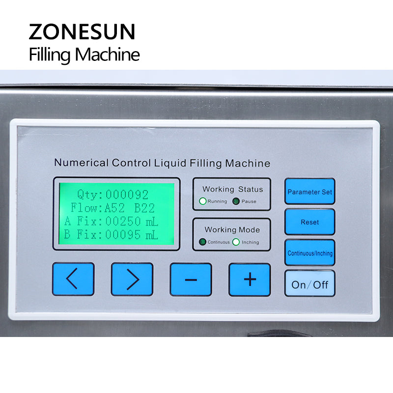 ZONESUN ZS‑MPZ2 Semi‑automatic 2 Nozzles Magnetic Pump Filler
