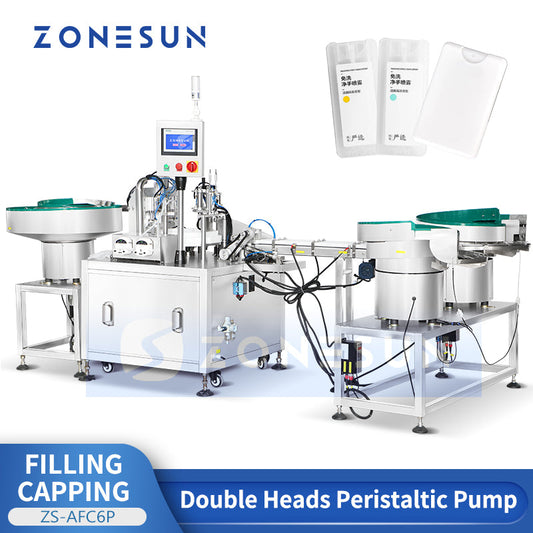 ZONESUN ZS-AFC6P Automatic Pocket Perfume Filling Capping Machine