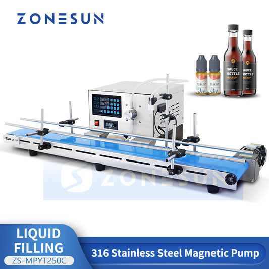 ZONESUN ZS-MPYT250C Automatic Single Nozzle Magnetic Pump Liquid Filler