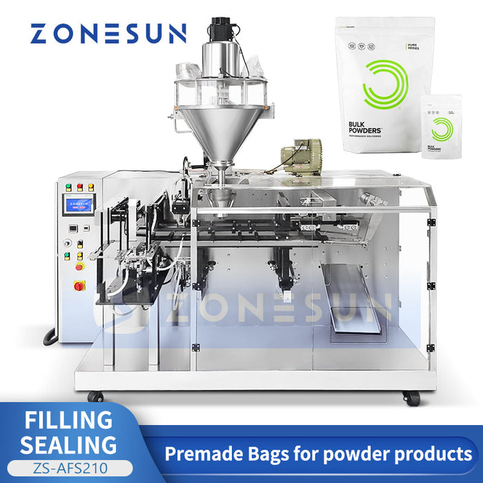 Máquina llenadora y selladora automática de bolsas de polvo ZONESUN ZS-AFS210