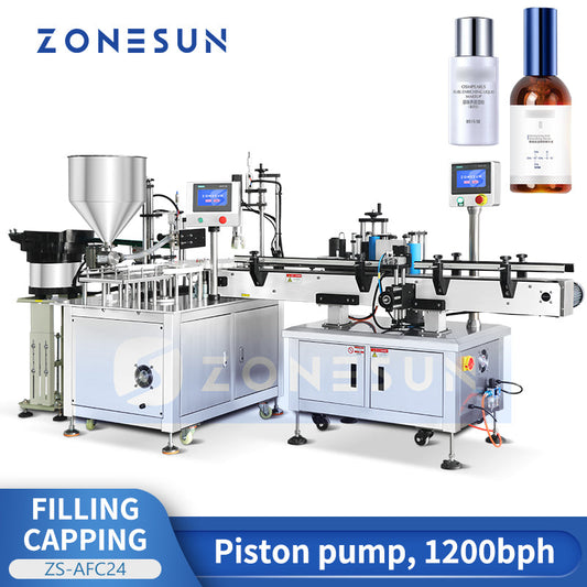 ZS-AFCL3 Liquid Bottle Filling Capping Labeling Production Line