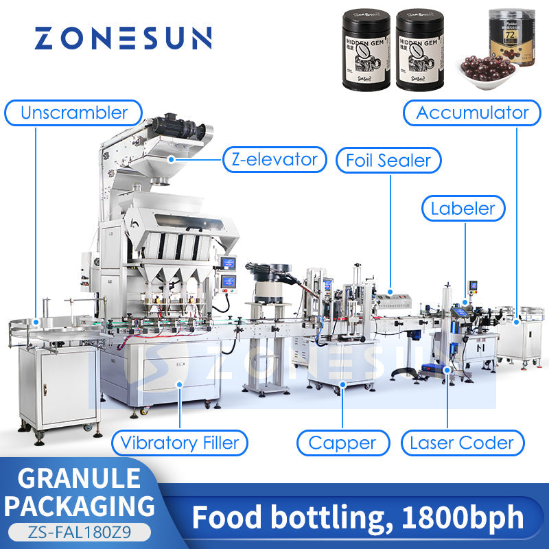 ZONESUN ZS-FAL180Z9 Automatic Granule Packaging Production Line