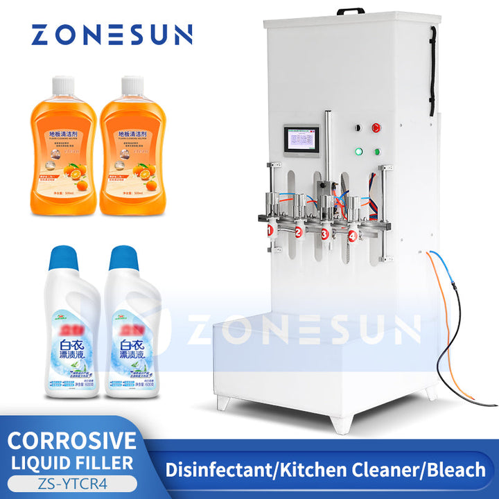 ZONESUN ZS-YTCR4 Riempitrice semiautomatica di liquidi corrosivi