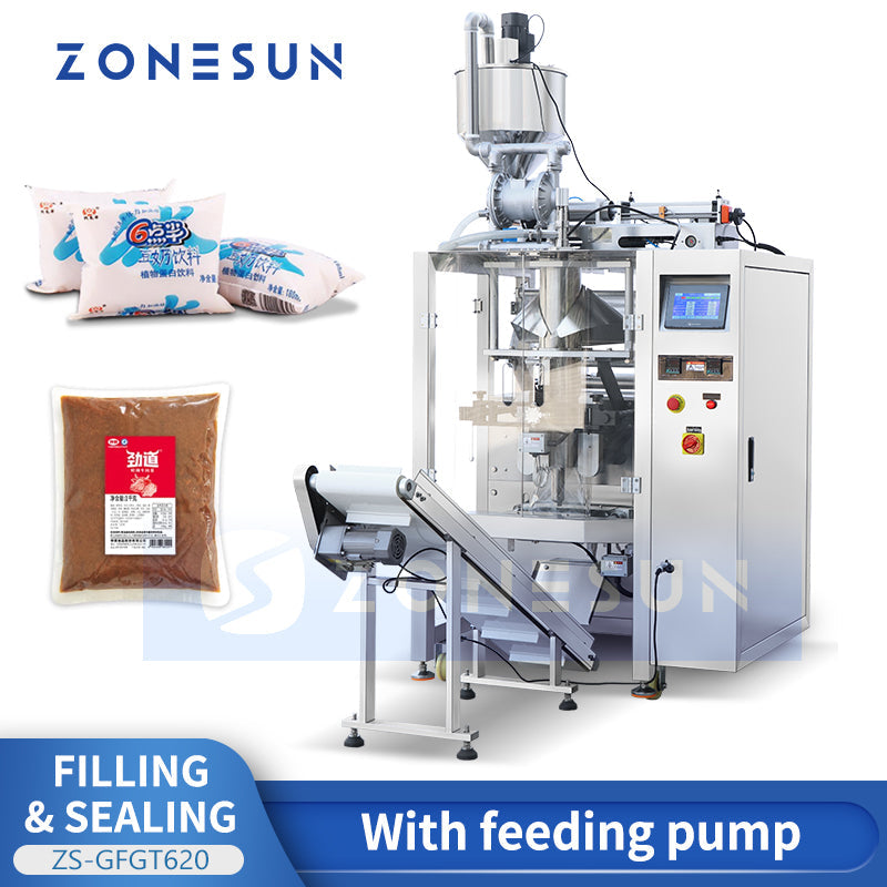 ZONESUN ZS-GFGT620 Automatic Paste Sachet Filling Sealing Machine