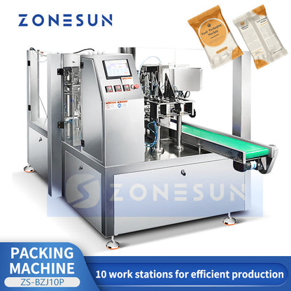 ZONESUN ZS-BZJ10P Automatic Pouch Filling and Sealing Machine