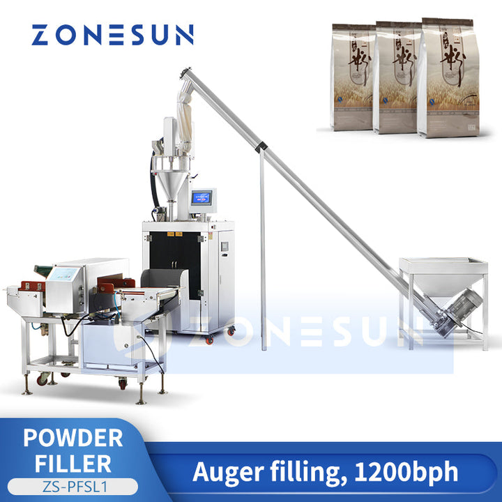 Máquina automática de llenado y sellado de barrena de polvo ZONESUN ZS-PFSL1 