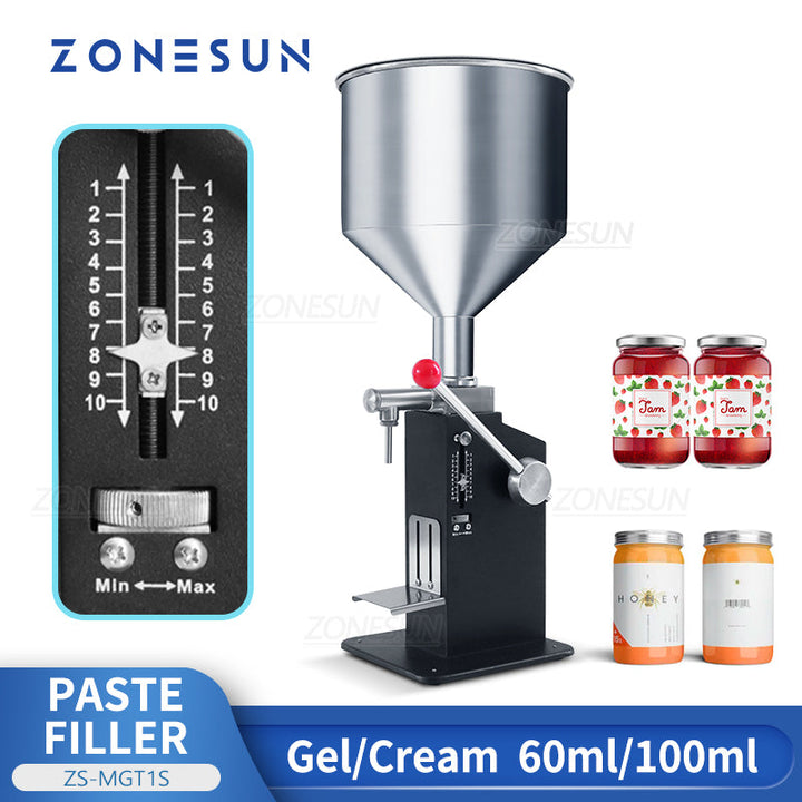 Máquina llenadora de pasta manual ZONESUN ZS-MGT1S 