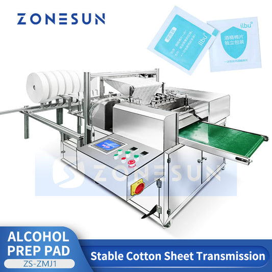 ZONESUN ZS-ZMJ1 Automatic Alcohol Swab Horizontal Packaging Machine
