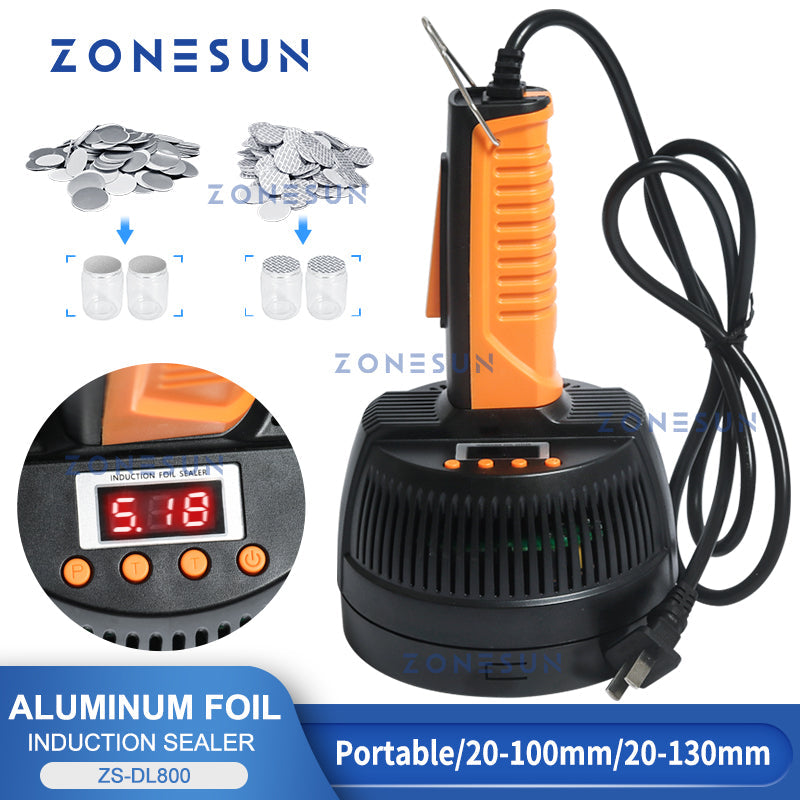 ZONESUN ZS‑DL800 Portable Manual Electromagnetic Induction Sealer
