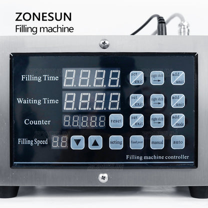 ZONESUN GFK-280 Diaphragm Pump Liquid Filler for Milk, Juice & Water