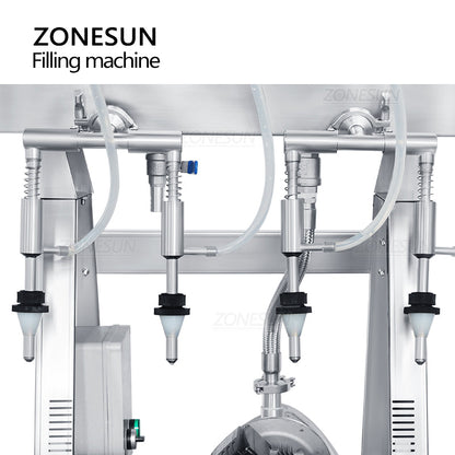 ZONESUN ZS-RWGFP4 Automatic Wine Filling Machine with Smart Sensors