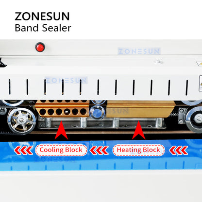 ZONESUN ZS-FR1800P Automatic Bag Sealer with Built-in Inkjet Printer