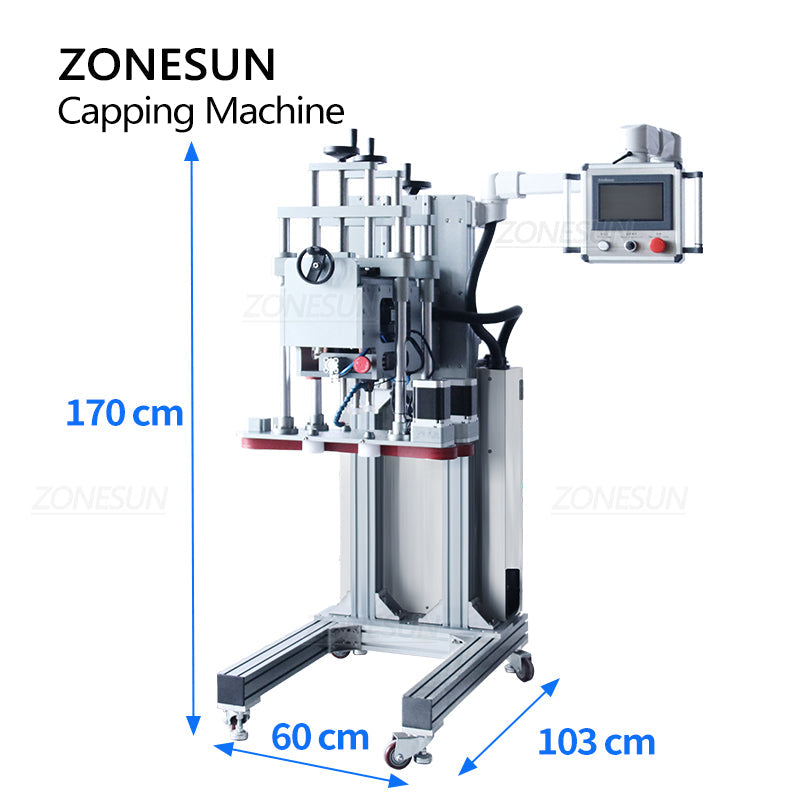 ZONESUN ZS‑XG20A Automatic Screwing Capping Machine for Screw Caps
