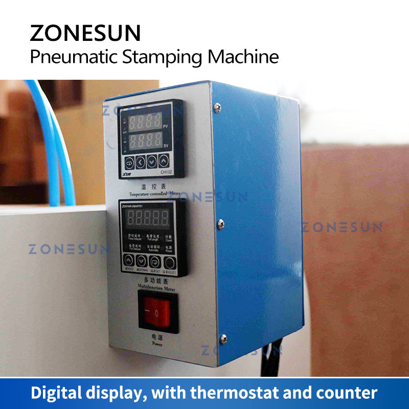 ZONESUN ZS-819C4 Pneumatic Stamping Machine for Leather and More