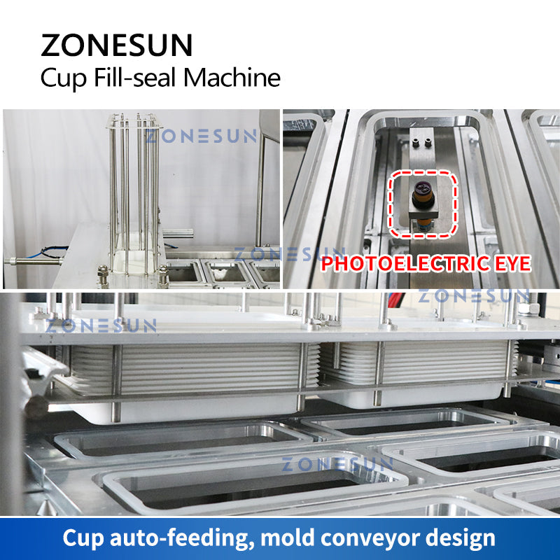 ZONESUN ZS-AFS01 Automatic Liquid Heating Filling Cup Sealing Machine