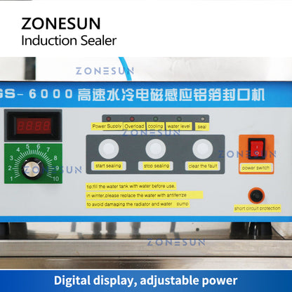 ZONESUN ZS-FK6000 Water-cooling Induction Aluminum Foil Sealer
