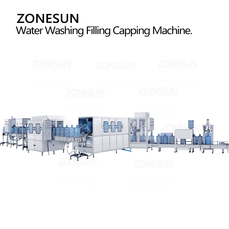 ZONESUN ZS-AFMW 3-in-1 Auto 5-Gallon Bottled Water Filling Machine