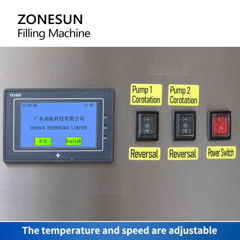 ZONESUN ZS‑GTCD2A Heat Resistant Gear Pump Wax & Hot Liquid Filler