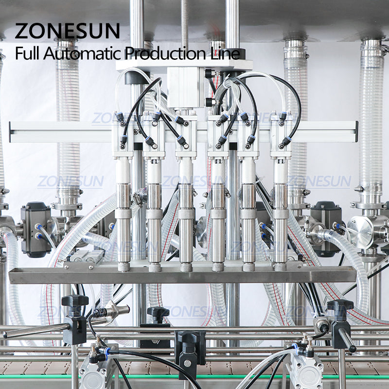 ZONESUN ZS-FAL180AP Automatic Paste Filling&Capping Line with Labeling
