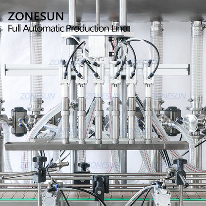 ZONESUN ZS-FAL180AP Automatic Paste Filling&Capping Line with Labeling
