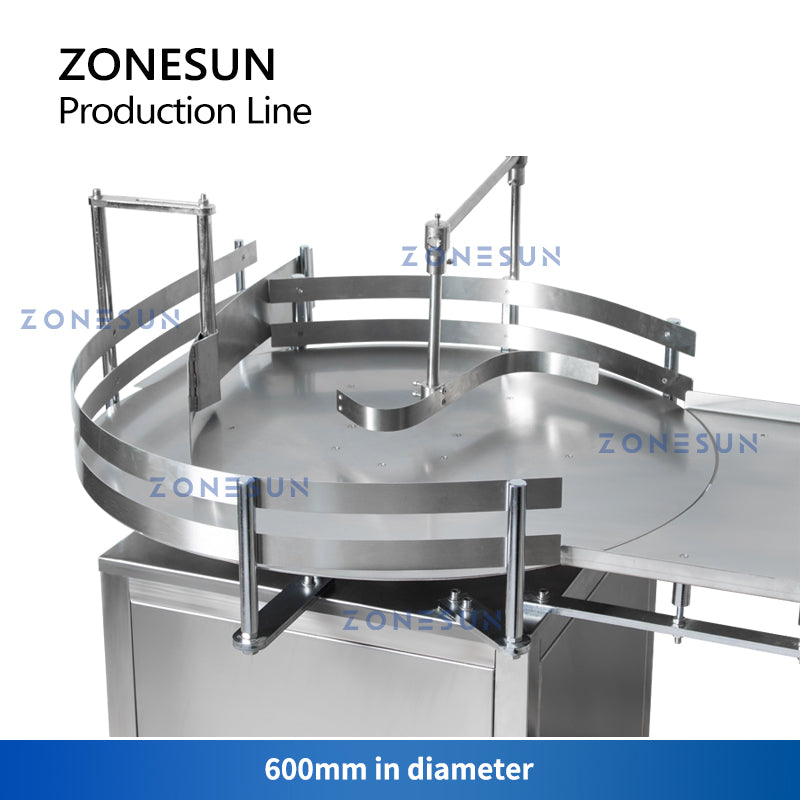 ZONESUN ZS-FAL180D6 4 Nozzles Filling Capping Labeling Production Line
