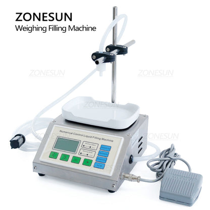 ZONESUN ZS-DP611W Riempitrice per pesatura di liquidi con pompa a diaframma semiautomatica