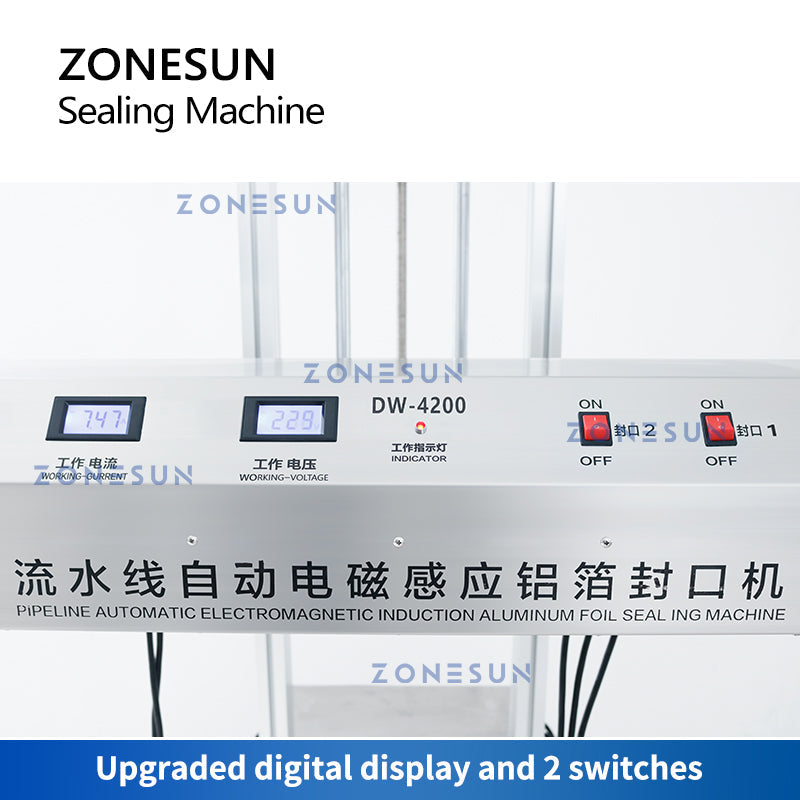 ZONESUN ZS-FK4200V Automatic Induction Aluminum Foil Sealing Machine