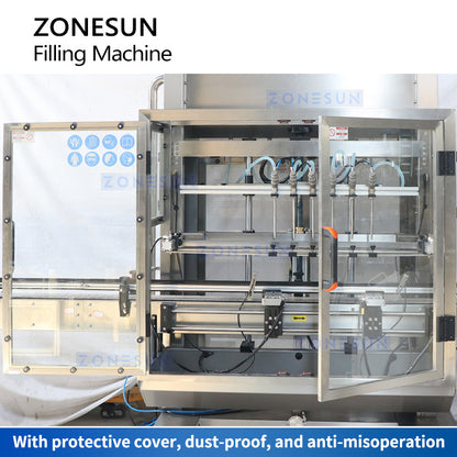 ZONESUN ZS-YTEX1 Automatic Explosion Proof 6 Nozzles Gravity Filler
