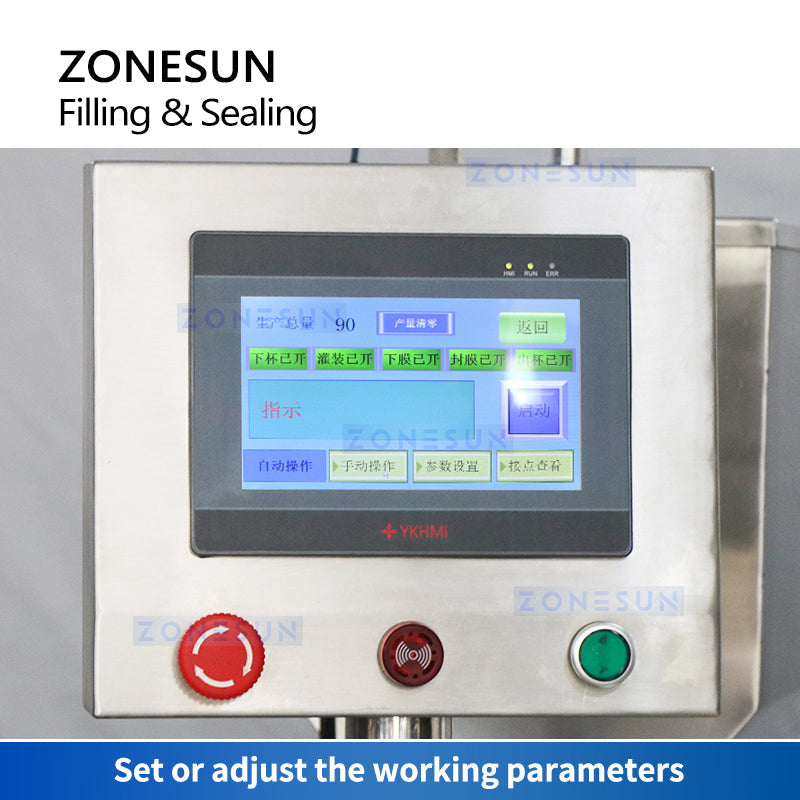 ZONESUN ZS-AFS02 Automatic Plastic Cup Filling and Sealing Machine