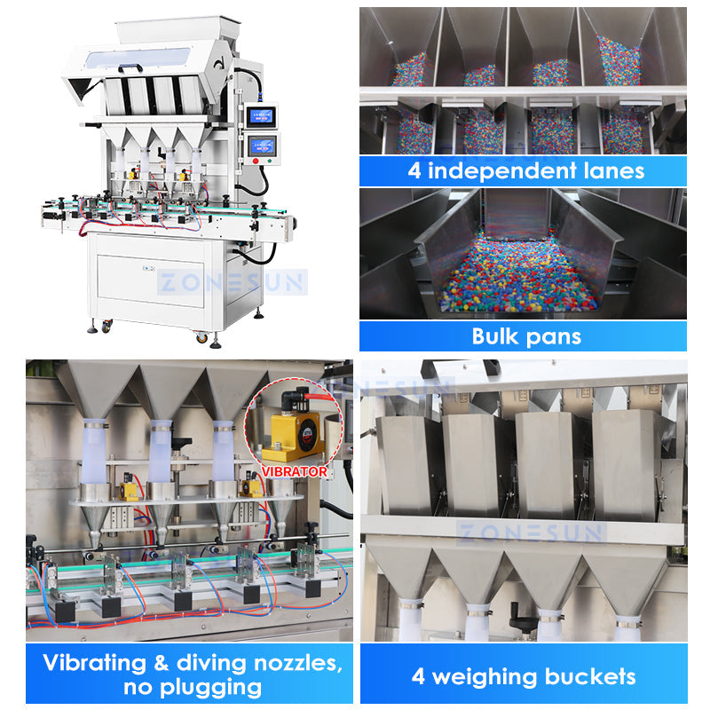ZONESUN ZS-FAL180Z9 Automatic Granule Packaging Production Line