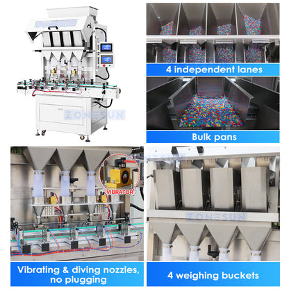 ZONESUN ZS-FAL180Z9 Automatic Granule Packaging Production Line