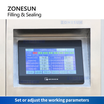 ZONESUN ZS-GFGT620 Automatic Paste Sachet Filling Sealing Machine