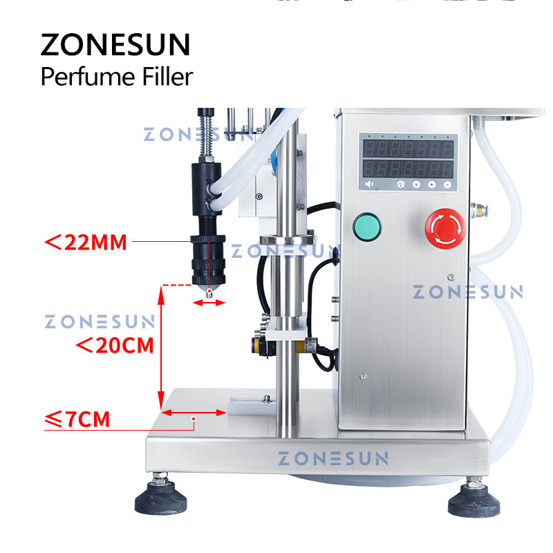 ZONESUN ZS-YTZL500S Vacuum Single Nozzle Perfume Filling Machine