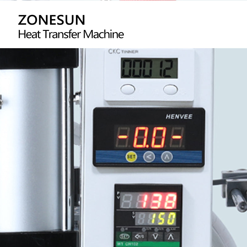 ZONESUN ZS-TY100 Pneumatic Thermal Transfer Machine for Hats &Garments